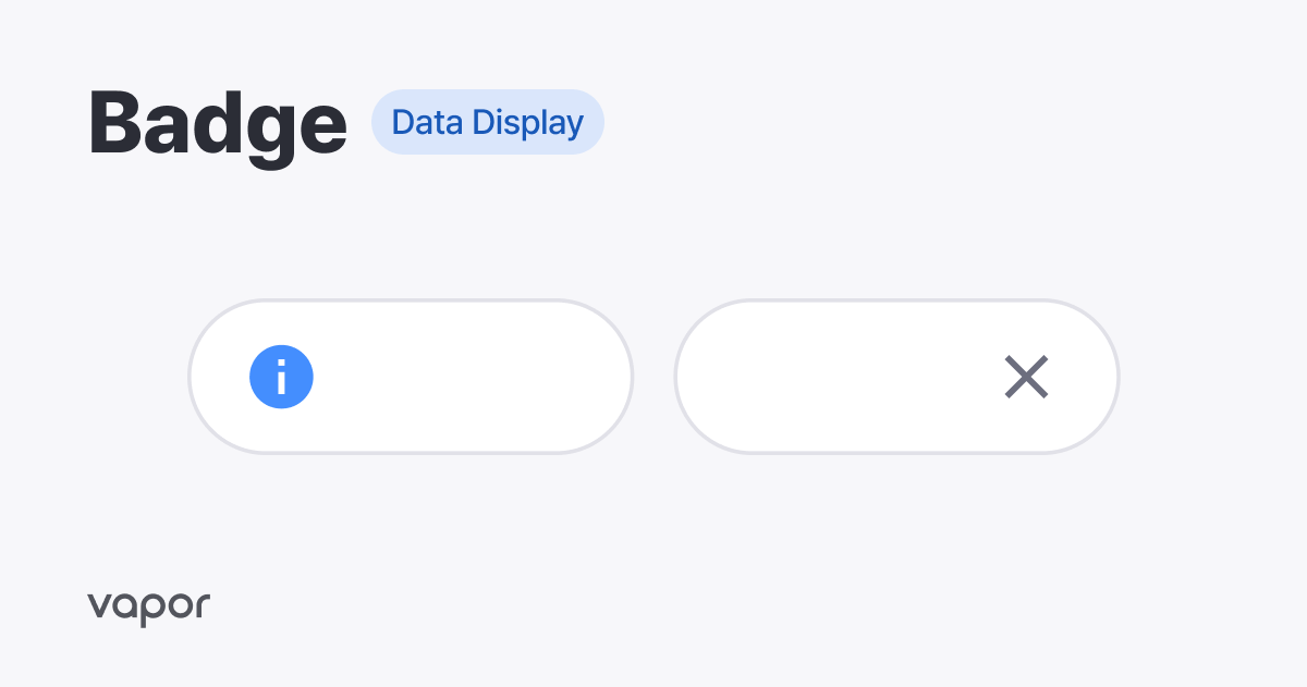 Badge - Vapor UI